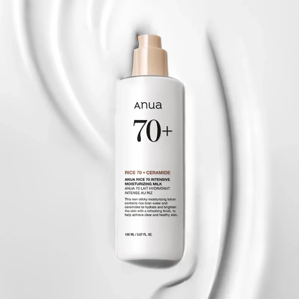 Anua Rice 70 Intensive Moisturizing Milk 150ml Korean Face Moisturizer Lotion